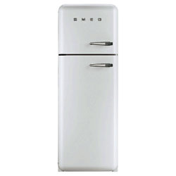 Smeg FAB30LF Fridge Freezer, A++ Energy Rating, Left-Hand Hinge, 60cm Wide White